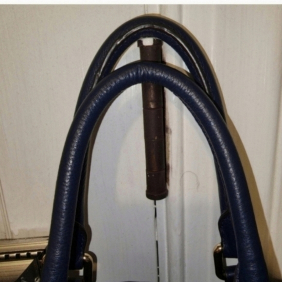 NWT Michael kors navy Bedford satchel - Picture 7 of 7